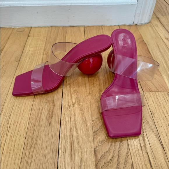 cult gaia Shoes - Cult Gaia Pink/Purple Heeled Sandals